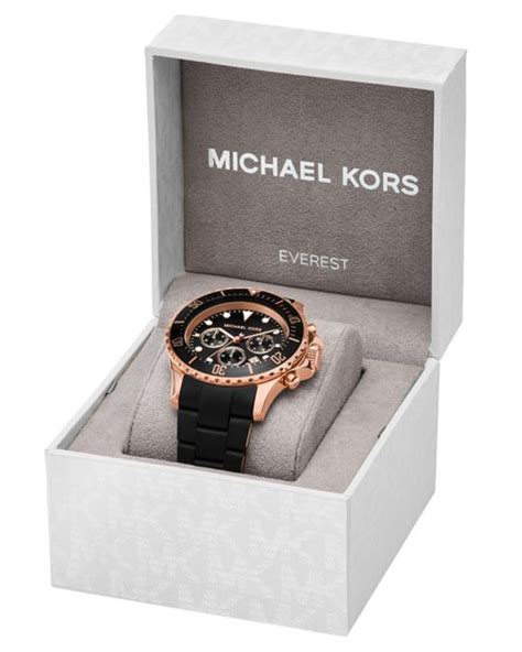 michael kors mk9055|Michael Kors Men's Everest Chronograph Black Stainless Steel .